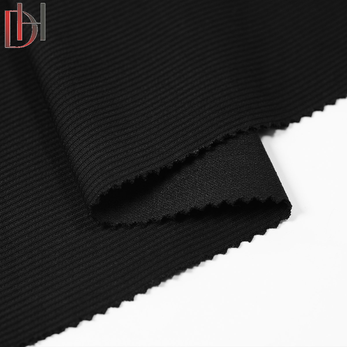 Custom Dyeable Vertical Striped Cotton Blend Knit Fabric for Fall Winter Knit Cardigans & Trousers