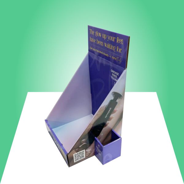 PDQ Tray Display Container with Easy Assembly Glossy Finish and Weight Capacity Up To 5 Lbs for Retail Showcasing