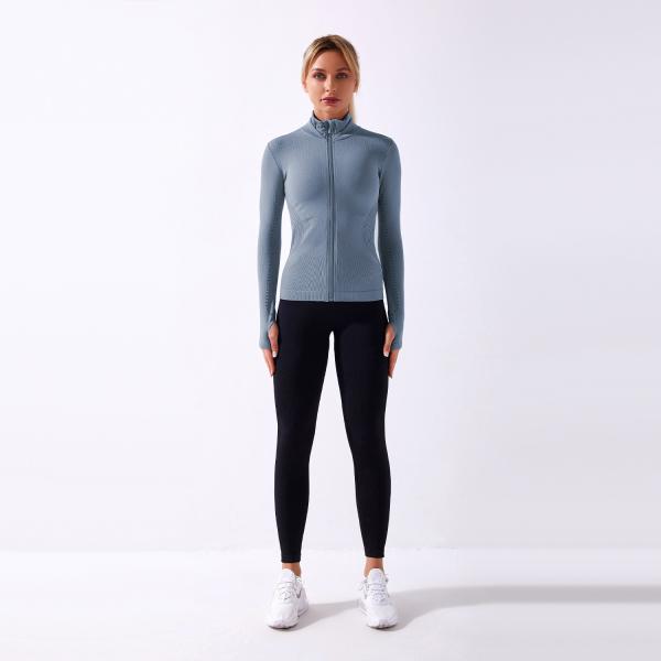 Front Zipper Women Yoga Jacket