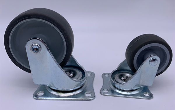 Равнина проступи серого цвета TPR нося рицинус плиты шарнирного соединения 1,5 дюйма