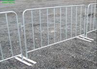 Barrière en acier plongée chaude de contrôle des foules de file d'attente de 8,5 pi avec les bases plates