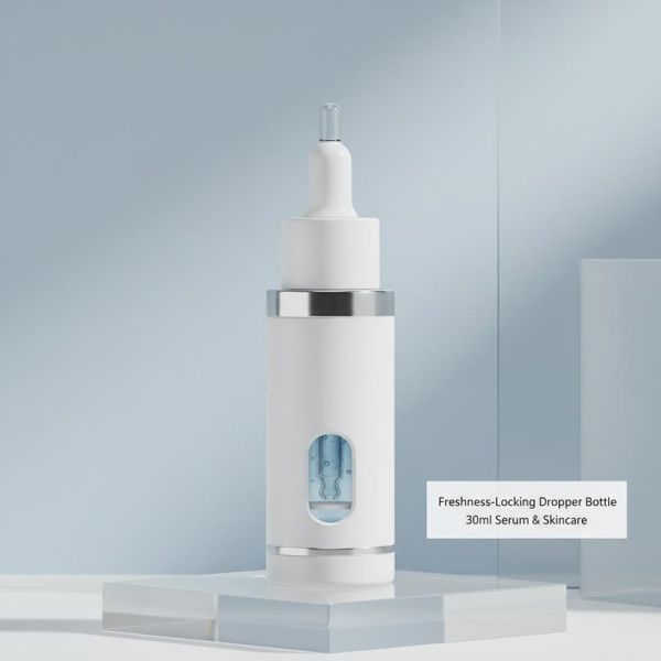 30ml PP Medical-Grade Airless Dropper Bottle with Freshness-Locking Design for Serum and Skincare