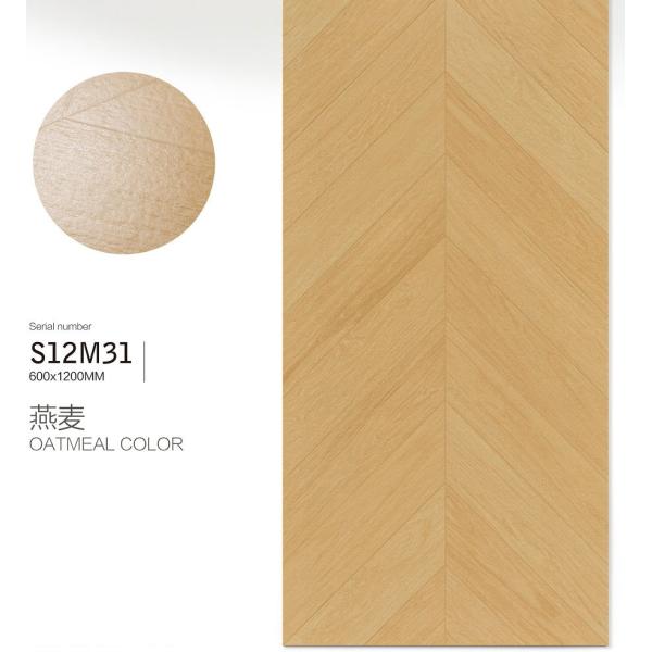 60x120cm azulejos de fondo de hueso de pescado y el suelo interior de madera como azulejos de porcelana para la decoración