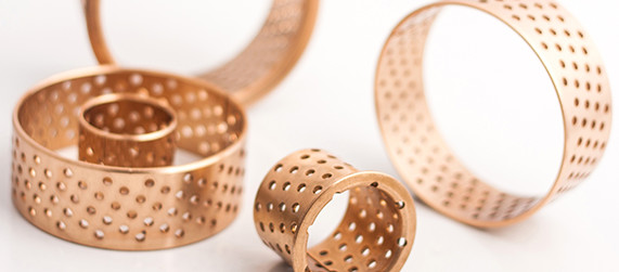 Wrapped Bronze Bearings CuSn8 Material Wieland-B09