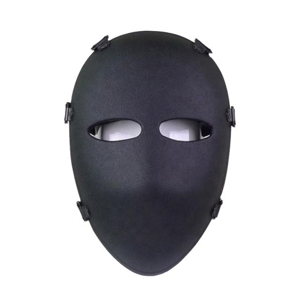 NIJ IIIA Bulletproof Face Mask Full Face PE Aramid For Safety Protection