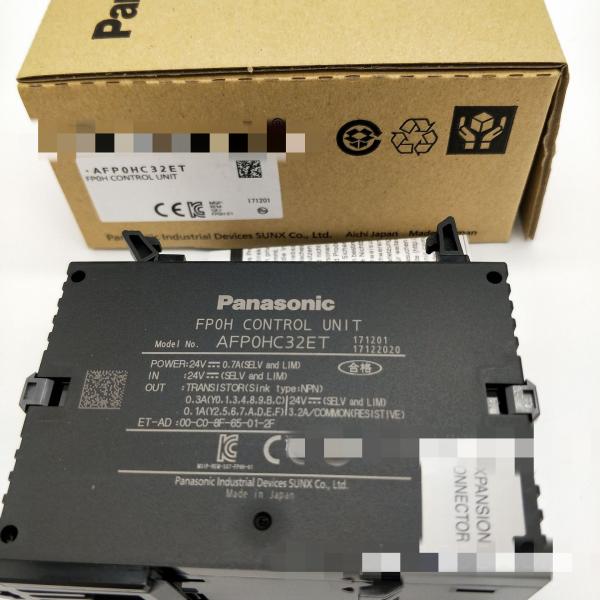 Processador central programável de (PLC) 24VDC FP0H do controlador da lógica de AFP0HC32ET 24 VDC, 16/16, 64K, SD