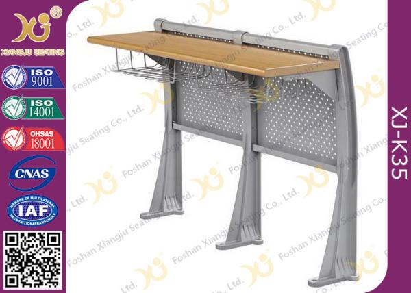 University Steel Book Holder Lecture Room Seating With Writing Desk