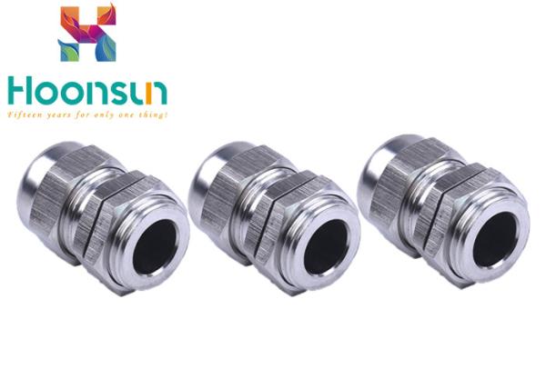 PG11 Waterproof Stainless Steel Cable Gland , Electrical Rubber Seal Ss Cable Gland