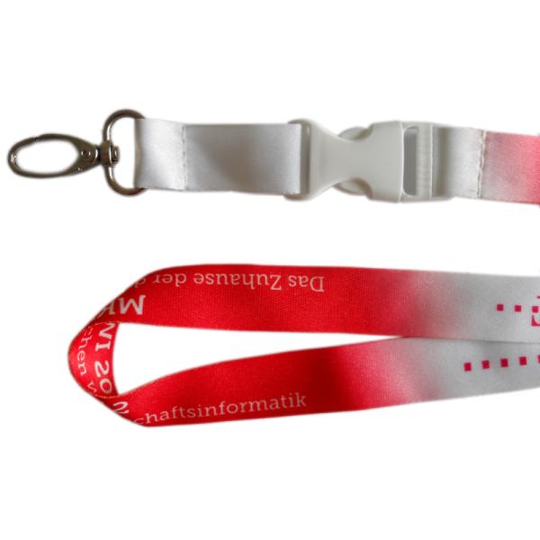 Nylon Plain Logo Printed Lanyard Sublimation Polyester 900mm Length