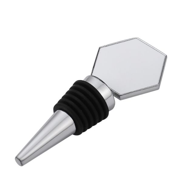 Double Sided Sublimation Wine Bottle Stopper Custom Wine Stoppers For Heat Transfer