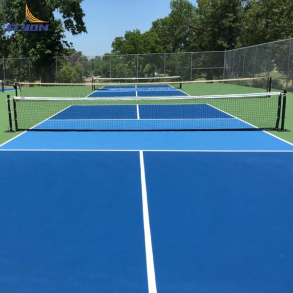 8 anos de vida útil Tapete de campo de pickleball Anti-UV para campos multiuso