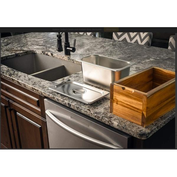 Multi Functional Waste Compostable Kitchen Bins with Stainless Steel Lid European