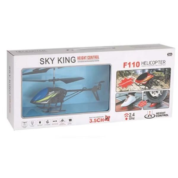 F110 3,5 canais Helicóptero de brinquedo 2.4Ghz Helicóptero de controle remoto Mini Rc Helicóptero de captura de vídeo ao ar livre Resolução nenhuma