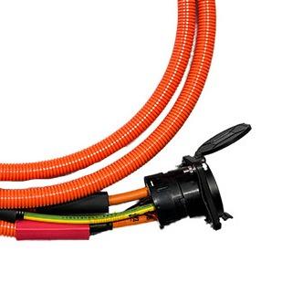 200A 2500V DC Carregador Automóvel Isolamento Resistência a altas temperaturas Arnês de fiação de alta tensão