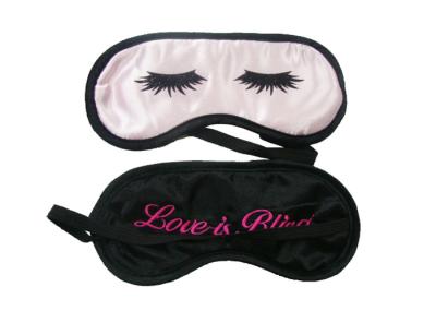 Eco Friendly Sleeping Eye Shades Special Design Made Of Satin Material