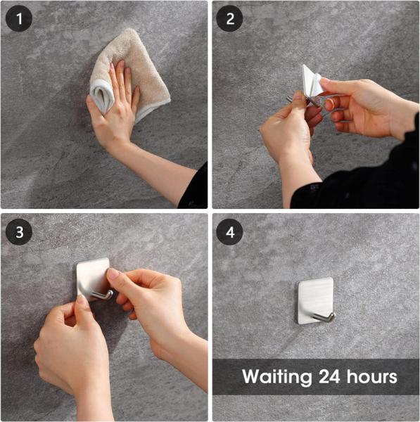 Adhesive Hooks Office Hooks Hanging Keys for Kitchen Stick on Wall
