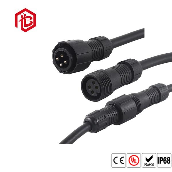 IP68 M19 Nylon Encapsulado Homem e Mulher Conector de Cabos à Água