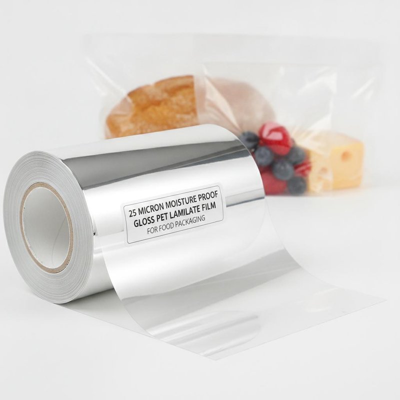 25 Micron Moisture Proof Gloss PET Laminate Film for Food Packaging