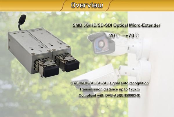 Micro-extenseur optique SMB 3G/HD/SD-SDI