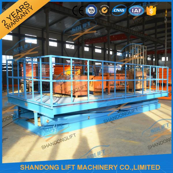 CE 5T Heavy Duty Warehouse Stationary Hydraulic Scissor Lift 5M Max Lifting Height