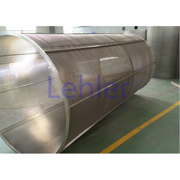 Rotary Drum Wedge Wire Screens Inside To Outside Type Perfect Roundness