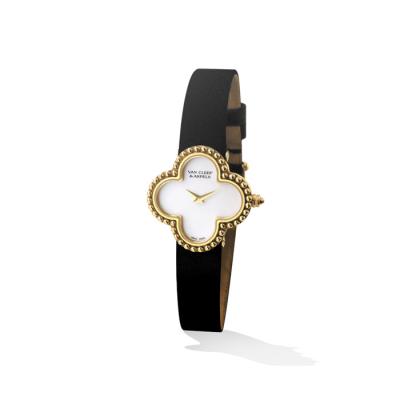 Shenzhen Jeweler VCA Alhambra Vintage Watch small model white mother-of-pearl dial