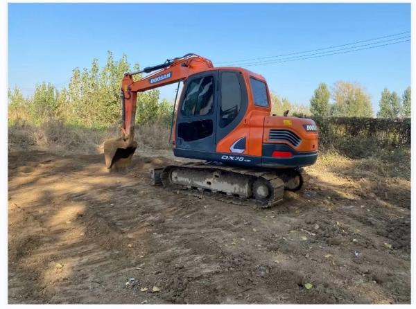 DX75 Used Doosan Excavator 0.40m3 Bucket 7500kg With Safety Operation