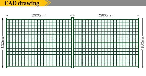 Canada 50x100mm temporary safety guard fencing For USA Construction