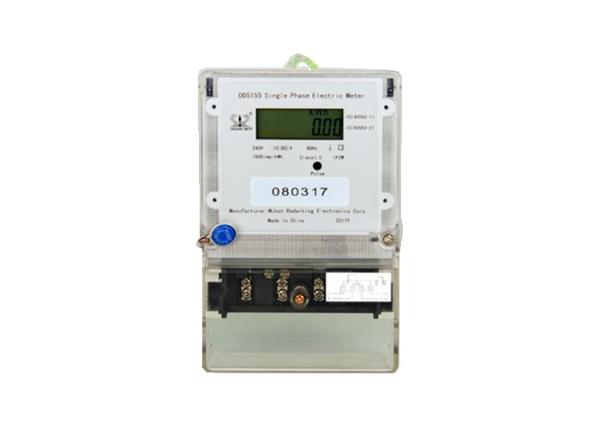 230V Kilo Watt hour Single Phase Electric Meter Anti Theft LCD Display Active Energy Meter