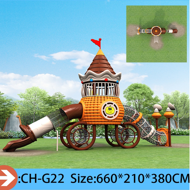 Pumpkin  Robot Theme Large Outdoor Playground Slide  Custom Plastic Combination Slides Climbing Tunnels Adventure Tubes for Parks Kindergartens  Resorts