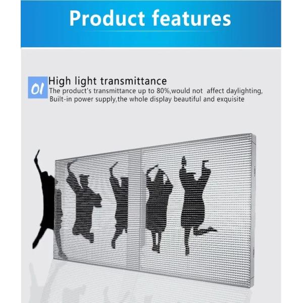 Полунаружная гибкая прозрачная светодиодная дисплейная панель стекло окно в помещении