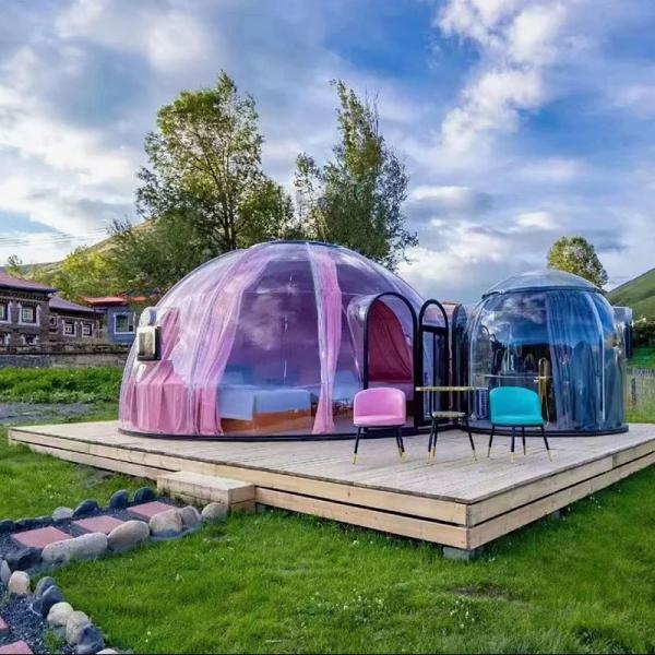 Hotel PC Sheet Full 360 Degree Sound Insulation Flame Retardant Bubble House Dome Tent for Outdoor Events
