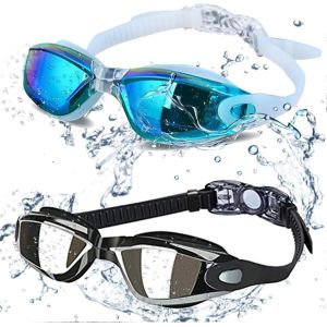 PC Electroplated Swimming Goggles Adult Swimming Glasses Men Luxury Brand