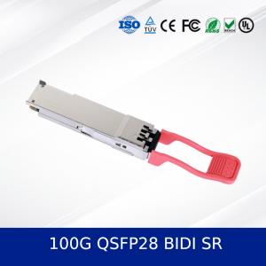 Módulo transceptor óptico QSFP28 BIDI SR de 100G, diseño de doble longitud de
