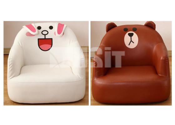 Attractive Washable Mini Couches For Kids Individual Lazy Sofa Wooden Frame