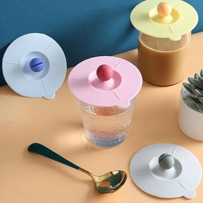 BPA Free Silicone Tableware Set , Eco Friendly Silicone Cup Cover Temperature Resistant