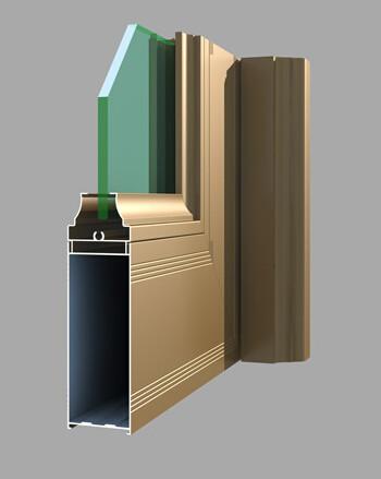 6000 Series  Aluminum Alloy Door Casement Door Aluminium Frame Profile
