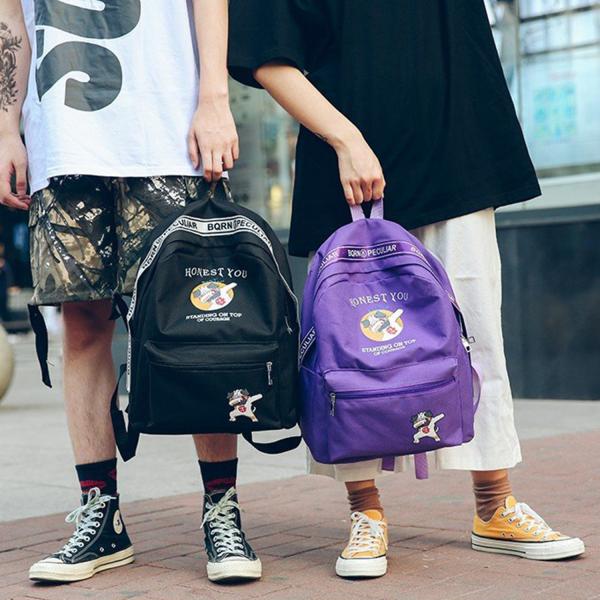 New women's backpack casual all-purpose nylon backpack large capacity college wind student bag