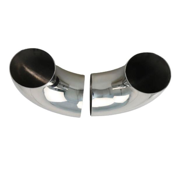SS304 Steel Pipe Fitting Fittings Welded 90 Degree Elbow Polished Glossy Sanded Brushed
