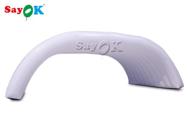 Inflatable Lawn Tent 12x6x5mH White Dome Inflatable Stage Tent For Party Event