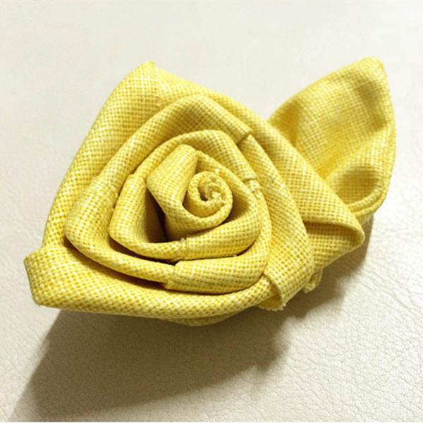2 Inch Satin Ribbon Fabric Craft Flowers Rolled Art For Valentine'S Day