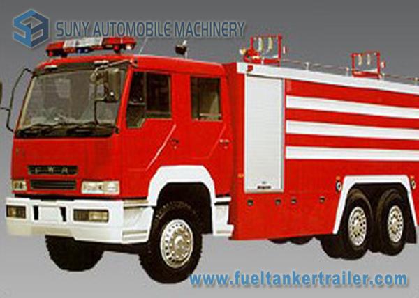 6X4 12000L Water Fire Fighting Trucks 360hp FAW Chassis Double Row Cabin