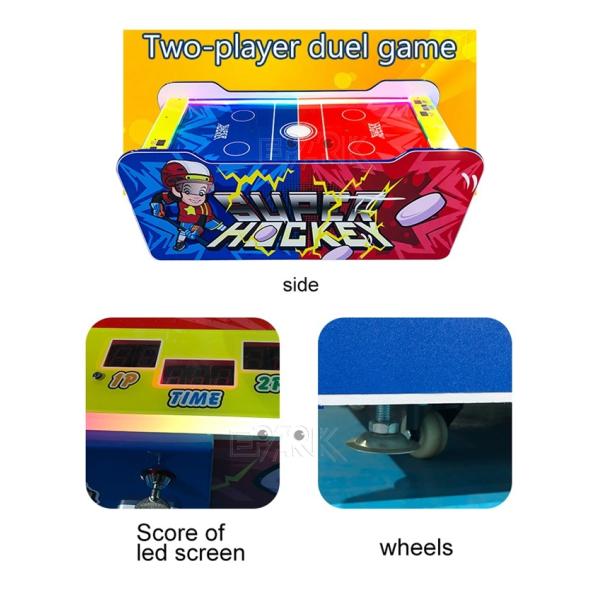 Ocean Appearance Air Hockey Table Arcade / Coin Operated Air Hockey Easy Operation
