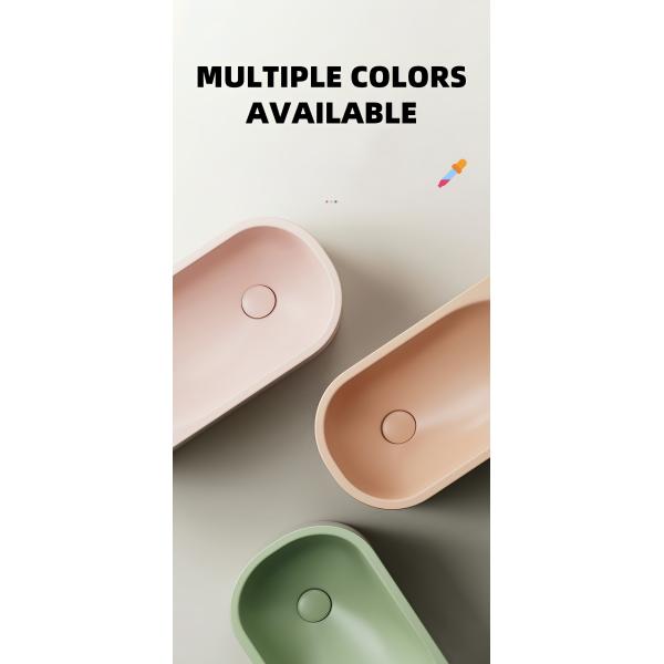 New Design Bathroom Wall Hung Basin Sintered Stone White Modern Hotel Apartment