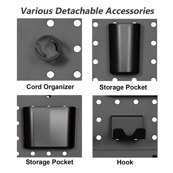 Офисная серебряная металлическая доска для игр с крючками