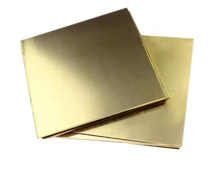 Large 18k H62 H65 2mm Gold Color Plated Brass Plate 100-1500mm