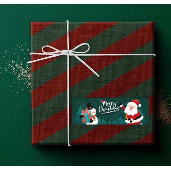 Personalised 2022 Christmas Box Sealing Sticker Removable Printable Labels