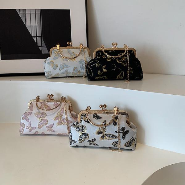 NEW CHINESE STYLE CHEONGSAM DINNER BAG FOR WOMEN 2024 SPRING/SUMMER NEW HANDBAG SENIOR CHAIN CROSSBODY BAG