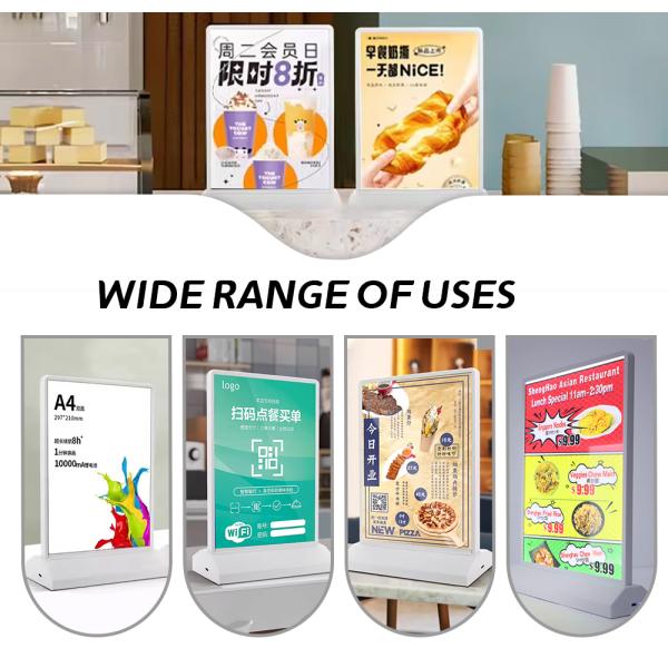 Беспроводный настольный заряжаемый световой ящик A4 Slim Led Light Box