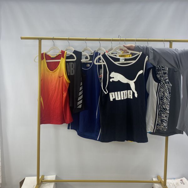 Quick Drying Used Brand Clothes Second Hand Brand Vest Breathable Sport Clothing
